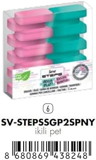 Serve Steps Silgi Pastel Spmb-Nysl 2Li Pet ürün görseli 1