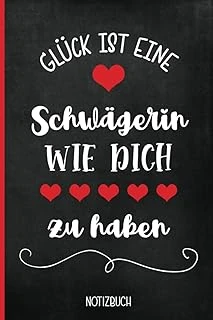 Independently Published Glück Ist Eine Schwägerin Wie Dich Zu Haben: Notizbuch A5 Liniert Die Schöne Geschenkidee Für Beste Schwägerin Das Buch Für Notizen Ein Schwägerinnen Geschenk Für Die Schweste ürün görseli 1