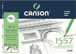 Canson 1557 Resim Çizim Blok 120Gr 25X35 15Yp Spiralli Resim Defteri ürün görseli 1