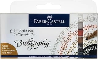 Faber-Castell Pitt Çizim Kalemi Kaligrafi Seti 6’Lı ürün görseli 1