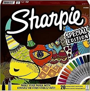 Sharpie Fine Permanent Markör 20'Li Karışık Kutu, Gergedan ürün görseli 1
