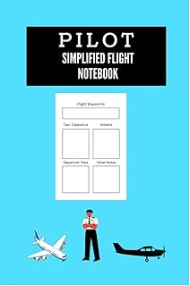 Independently Published Pilot Simplified Flight Notebook: Multipurpose Data Log, 120 Pages, Vfr And Ifr Compatible, Ideal For Student Or Commercial Pilot ürün görseli 1