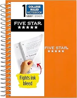 Five Spiral Defter, 1 Konu, Kolej Çizgili, 11X18Cm Kişisel Boy, 80 Yaprak, Turuncu ürün görseli 1