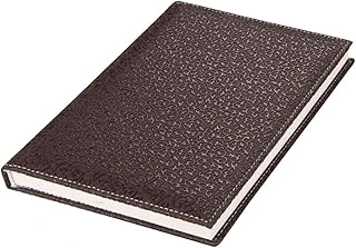 2K 4811 Defter 14X20 Cm. Çi̇Zgi̇Li̇ 160 Yapraklı Suni Deri Hilton Desen Kapaklı Kahverengi, Kahverengi ürün görseli 1