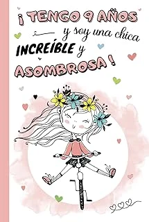 ¡Tengo 9 Años Y Soy Una Chica Increíble Y Asombrosa!: Diario Niña 9 Años | Cuaderno De Notas Y De Escritura Personal Llenar De Pensamientos, Y Navidad Niño | Tapa Dura (Spanish Edition) ürün görseli 1