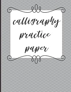 Calligraphy Practice Paper: Beginners Slanted Calligraphy Practice Paper. 8.5 X 11, 120 Page Notebook ürün görseli 1