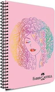 Faber-Castell Yüz Desenli Spiralli Defter, A4, 100 Yaprak, 70G Kağıt, Çizgili, Dayanıklı Kapak, Kolay Açılan Spiral Cilt, Asorti Renkler ürün görseli 1