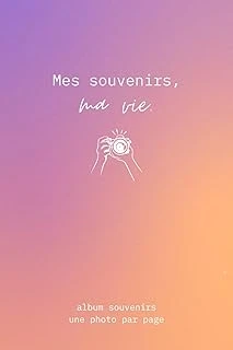 Independently Published Mes Souvenirs, Ma Vie : Carnet De Souvenirs À Remplir Avec 100 Photos À Coller: Souvenir À Décrire Par Page, Album Photo - Idée Cadeau - Format A5 ürün görseli 1
