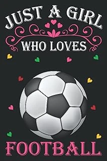 Independently Published Just A Girl Who Loves Football: Football Notebook: (100 Pages 6X9) Cute Football Journal, Football Notebook For Girls, Football Notebook For Kids, Football Lovers Birthday Gif ürün görseli 1