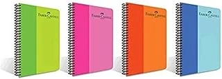 Faber-Castell Bicolor Spiralli Defter, A4, 80 Yaprak, 70G Kağıt, Çizgili, Dayanıklı Pp Kapak, Asorti Renkler, Kullanışlı Şık Tasarım, Tekli Paket ürün görseli 1
