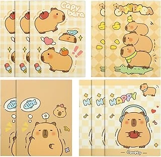 Geluode Capybara Pocket Notebooks, 10 Packs In 4 Designs 3.2" X 4.7" Cute Waterproof Mini Notepad Diary For Birthday Gifts Stocking Stuffers Office Business School Kids Students Rewards ürün görseli 1