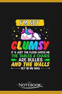 Im Not Clumsy Funny People Saying Sarcastic Gifts Notebook: Journal For Work And For Note Taking 120 Pages 6 X 9 Inches ürün görseli 1