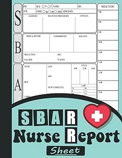 Sbar Nurse Report Sheet Notebook: Nurse Brain Sheet Advanced Assessment Report Of The Icu Patient, Great Nursing Student Appreciation Journal Gift(Size 8.5" X 11" Inch, 110 Pages). ürün görseli 1