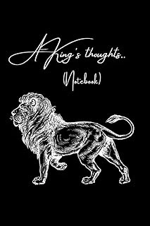 Independently Published A King'S Thoughts.. (Notebook): Styled Black Blank Lined Notebook ürün görseli 1