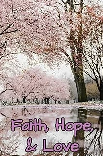 Independently Published Faith, Hope, & Love: A Motivational Christian Journal | 120 Pages | Bible Verses On Every Page | Lined | Watermark Cross On Every Page ürün görseli 1