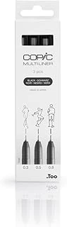 Copic Multılıner Siyah 3Lü Set - Medium ürün görseli 1