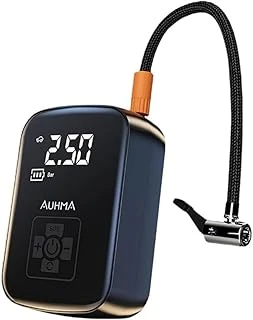 Jouis Auhma Hava Pompası Kompresörü, 150 Psi Dijital Göstergeli Oto Kompresör, Araba, Motosiklet, Bisiklet Top İçin, Taşınabilir Şarjlı Kullanım,Yüksek Batarya, 3 Farklı Başlık (Psi,Kpa,Bar,Kg/Cm² ürün görseli 1