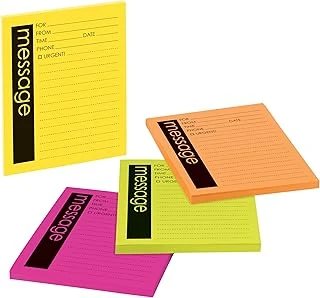 Post-It Süper Yapışkan Notlar, Telefon Mesajı, 10,16 X 12,7 Cm, 4 Ped, 2X Yapıştırma Gücü, Boost Koleksiyonu, Astarlı (7679-4-Ss) ürün görseli 1