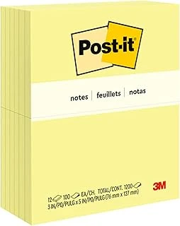 Post-It Pop-Up Notlar 7,6X12,7 Cm, 12 Ped, Amerika'Nın 1 Numaralı Favori Yapışkan Notları, Kanarya Sarısı, Temiz Kaldırma, Geri Dönüştürülebilir (655) ürün görseli 1