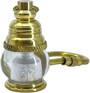 Görünümlü Camlı Pirinç Lambası Anahtarlık ürün görseli 1