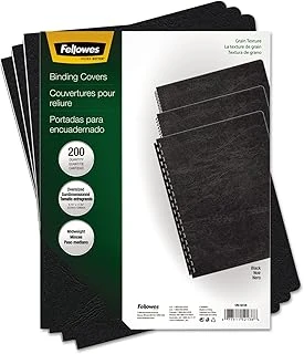 Fellowes – "Presentation Cover, 8 – 3/4" X11 – 1/4, 200/Pk, Black, Sold As 1 Paket, Fel52138 ürün görseli 1