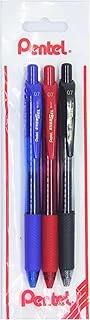 Pentel Energel 0.7 Mm Likit Roller Kalem Siyah/Mavi/Kırmızı 3'Lü Set ürün görseli 1