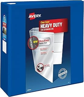 Avery Ağır Hizmet Tipi Görünüm 3 Halka Bağlayıcı, 4 "Tek Dokunuşla Ezd Halka, 8.5" X 11" Kağıt Tutar, 1 Pasifik Mavisi Bağlayıcı (79814) ürün görseli 1