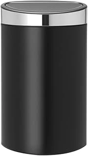 Brabantia Dokunmatik Kumandalı Kutusu, 30 L, Paslanmaz Çelik, Matt Black/Matt Steel Fpp, 40 L ürün görseli 1