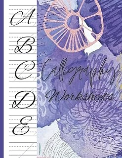 Calligraphy Set For Beginners: 120 Sheet Of Calligraphy Practice Paper Hand Lettering Workbook 8.5 X 11 Inches, 120 Pages, Hand Workbook For Lettering Beginners ürün görseli 1