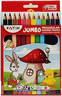 Fatih Üçgen Triangular Kuruboya Kalemi 12 Renk ürün görseli 1