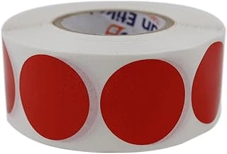 Pp Opak Daire İşaretleme Etiketi Rulo Etiket, 30Mm X 30Mm Çap 1000 Adet, Yuvarlak Renkli Zemin Baskılı Etiketi, Endüstriyel Masaüstü Barkod Yazıcılar Ile Uyumludur. (Kırmızı) ürün görseli 1