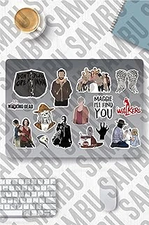 The Walking Dead Temalı Sticker Etiket Seti - Yürüyen Ölüler Sticker - Laptop Notebook Telefon ürün görseli 1