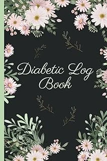 Diabetic Log Book: Type 2 Diabetes Notebook : Tracker Journal For Blood Glucose (Sugar) Record - Pink Flowers ürün görseli 1