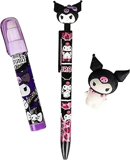 Kuromi Versatil Uçlu Kalem 0.7 Mm, 3D Silgi Roket Silgili Kırtasiye Seti ürün görseli 1