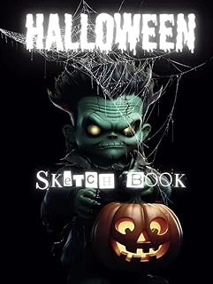 Independently Published Sketchbook For Kids Halloween For Drawing, Doodling And Experiment Calligraphy 8,25 X 11 Inches ürün görseli 1