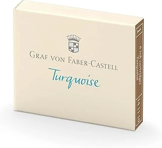 Graf Von Faber-Castell Kartuş, 6’Lı, Turkuaz Renk, Silinmez Suya Dayanıklı, Işığa Karşı Dirençli, Kolay Takılabilir, Ergonomik Tasarım ürün görseli 1
