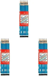 Faber-Castell 12'Li Köşeli Mercanlı Kurşun Kalem 3Lü Paket ürün görseli 1