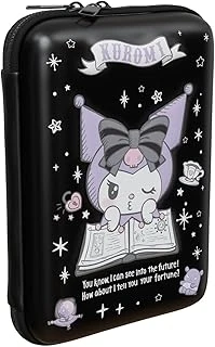 Wiggle Kuromi Temalı Kabartmalı Mat Okul Kalem Kutusu Çift Bölmeli Çocuk Kalem Çantası (Siyah1) ürün görseli 1