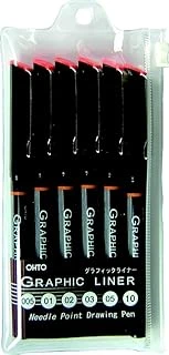 Ohto Çizim Serisi Graphic Liner 6 Lı Set (005-01-02-03-05-10) ürün görseli 1