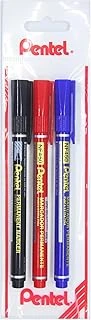 Pentel Marcador Permanent Markör - Ekstra İnce Uç Si̇y-Kir-Mav ürün görseli 1