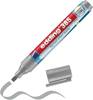 Edding 385 Flipchart Efekt Markörü Gümüş Gri ürün görseli 1