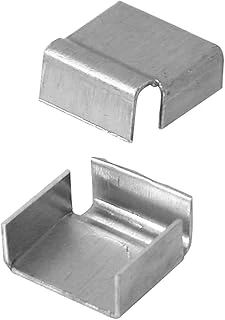 Prime-Line Prime Line Mp7794 – 50 Dağıtıcı Clips, 5/8 In. Bars, Kabartmalı Alüminyum, Değirmen Finish, 50 Adet ürün görseli 1