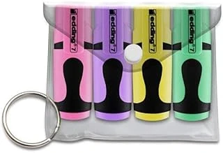 Edding 7 Mini Fosforlu Kalem 4'Lü Set Pastel Karışık ürün görseli 1