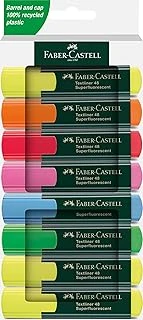 Faber-Castell Fosforlu Kalem Seti, 8’Li, Su Bazlı Mürekkep, Kesik Uç, 3 Farklı Çizgi Kalınlığı, Yeniden Doldurulabilir ürün görseli 1