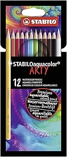 Stabilo Aquacolor Arty - Kuru Boya Kalemi - 12'Li Paket - Çeşitli Renkler ürün görseli 1