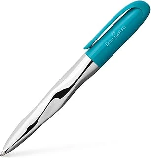 Faber-Castell Metal Gövde Çevirmeli Mekanizma Tükenmez Kalem, Turkuaz ürün görseli 1