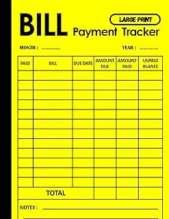 Independently Published Bill Payment Tracker: Large Print Monthly Bill Payment Tracker And Organizer ürün görseli 1