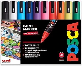 Posca Pc-5M Su Bazlı Kalıcı Marker Boya Kalemleri - 2,5 Mm Orta Ucu - 10'Lu Paket ürün görseli 1