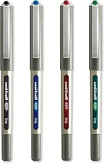 Uni-Ball Eye - Ub-157E Tükenmez Kalemler - 0,7 Mm Uç - Siyah, Mavi, Kırmızı, Yeşil - 4'Lü Paket ürün görseli 1