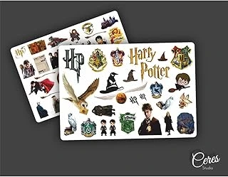 Harry Potter Sticker 2-5Cm Arası 2 Sayfa 54 Adet Etiket ürün görseli 1